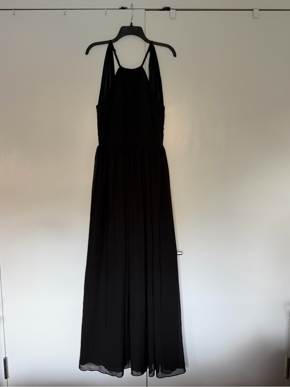 JJs House Black Halter-Style Maxi Dress